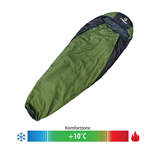 Trekking-Schlafsack Trek Night von outdoorer - der Leicht-Schlafsack, warm, leicht, kleines Packmaß