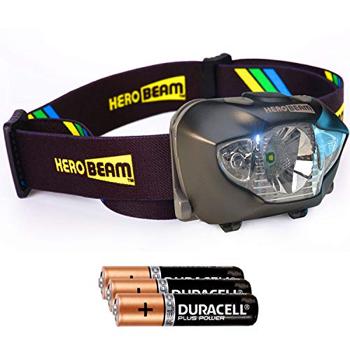 HeroBeam® LED Stirnlampe – Beste Taschenformat Kopflampe zum Joggen, Wandern, Radfahren, Lesen, Handwerk oder Naturab... HeroBeam® LED Stirnlampe – Beste Taschenformat Kopflampe zum Joggen, Wandern, Radfahren, Lesen, Handwerk oder Naturab...