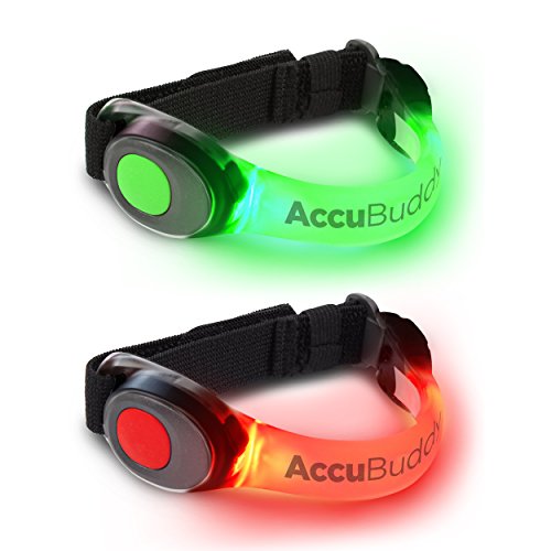 AccuBuddy LED Armband - Hell leuchtendes Jogging Licht und Sicherheitslicht für alle Outdoor Sportarten