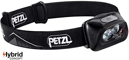 PETZL E99ABA Unisex-Stirnlampe Actik Core, schwarz, Einheitsgröße EU