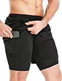 HOPLYNN Herren 2 in 1 Shorts Sommer Schnelltrocknende Lauf...