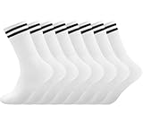 Socken Herren Damen Sportsocken 4 paar Tennissocken Schwar...