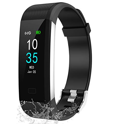 LEBEXY Fitness Armband Schrittzähler, Fitness Tracker mit Herzfrequenzmesser Blutdruckmessung Pulsuhr Kalorienzähler, ...