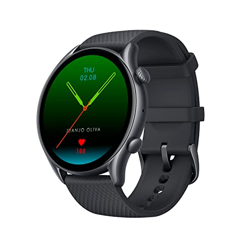 Amazfit GTR 3 Pro Smartwatch GPS Fitness Uhr mit Überwachung von Herzfrequenz, Schlaf, Stress, SpO2, Sport Watch mit ü...
