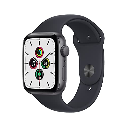 Apple Watch SE (1. Generation) (GPS, 44mm) Smartwatch - Aluminiumgehäuse Space Grau, Sportarmband Mitternacht - Regul... Apple Watch SE (1. Generation) (GPS, 44mm) Smartwatch - Aluminiumgehäuse Space Grau, Sportarmband Mitternacht - Regul...