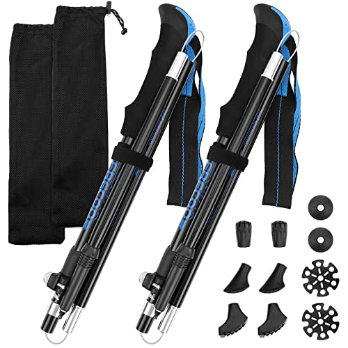 FRECOO Nordic Walking stöcke, wanderstöcke teleskop aus 7075 Aluminium verstellbar von110-130cm mit 5 Paar Gummipuffer... FRECOO Nordic Walking stöcke, wanderstöcke teleskop aus 7075 Aluminium verstellbar von110-130cm mit 5 Paar Gummipuffer...