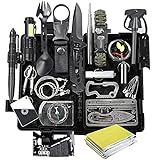 FINIBO Survival Kit 21 in 1, Outdoor Ausrüstung, Außen N...