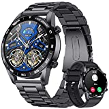 LIGE Smart Watch mit Metallband für Android iOS, 1,39 Zol...