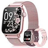 BANLVS Smartwatch Damen mit Telefonfunktion 1,85'' Zoll Fi...