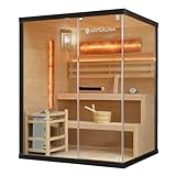 Artsauna Saunakabine Vantaa 150 mit Salzstein - Indoor Sau...