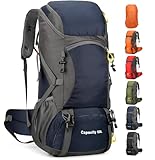 jianyana Wanderrucksack 50L Trekkingrucksack Regenhülle R...