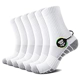 TUUHAW Socken Herren 43-46 Baumwolle Tennissocken Weiß Sp...