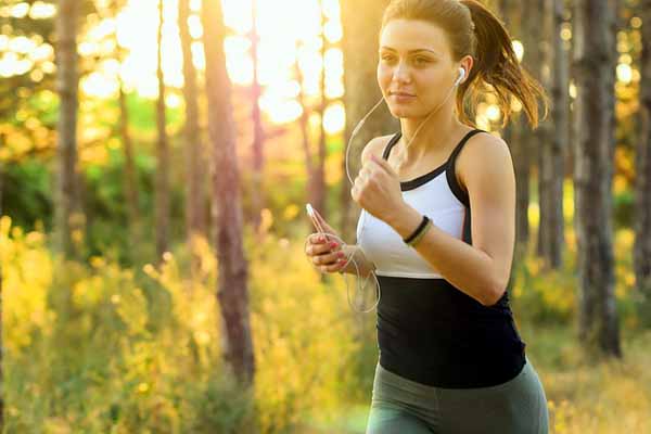 Musik hören beim Jogging